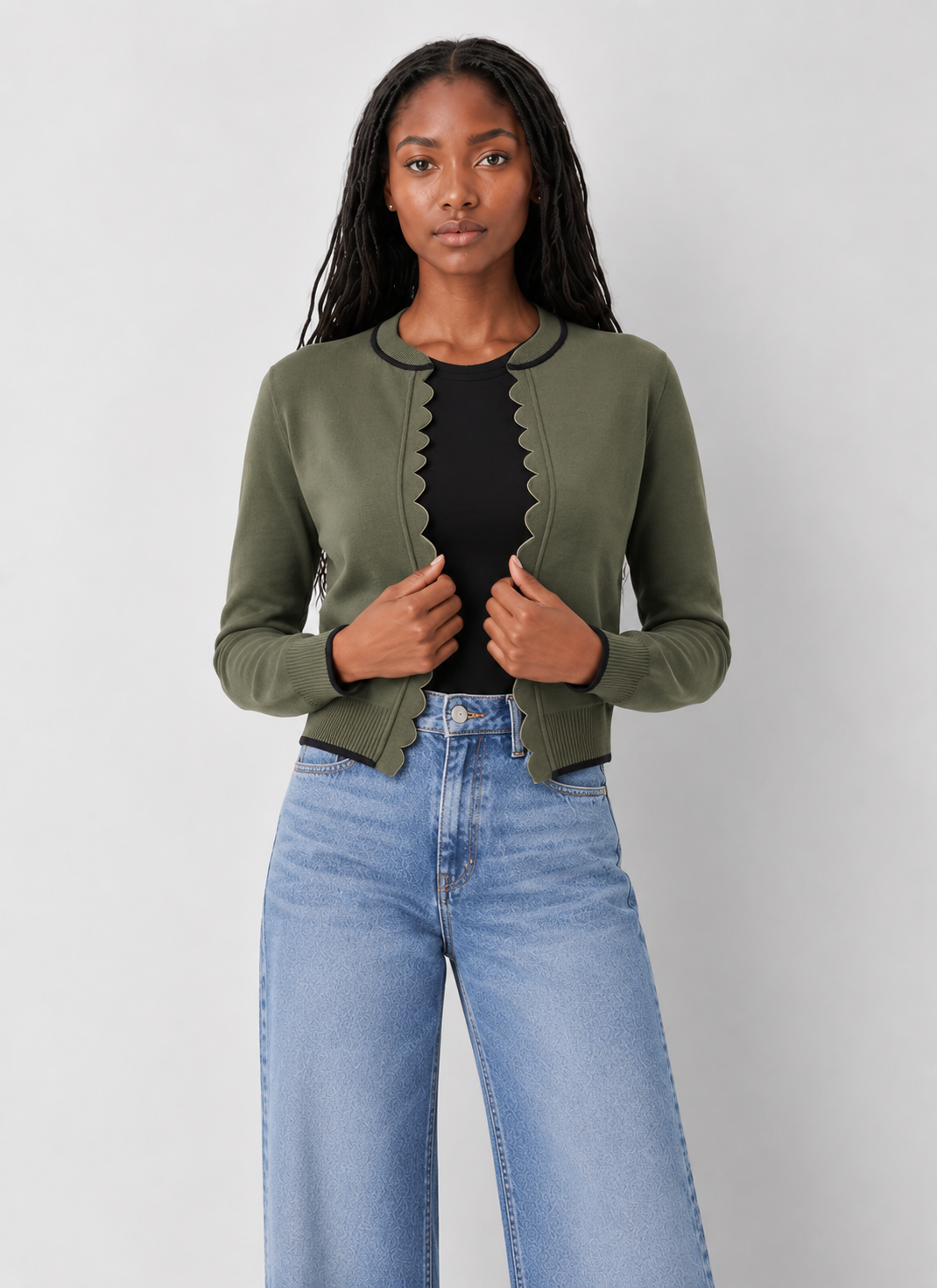 Dear John Zoellie Scallop Cardigan