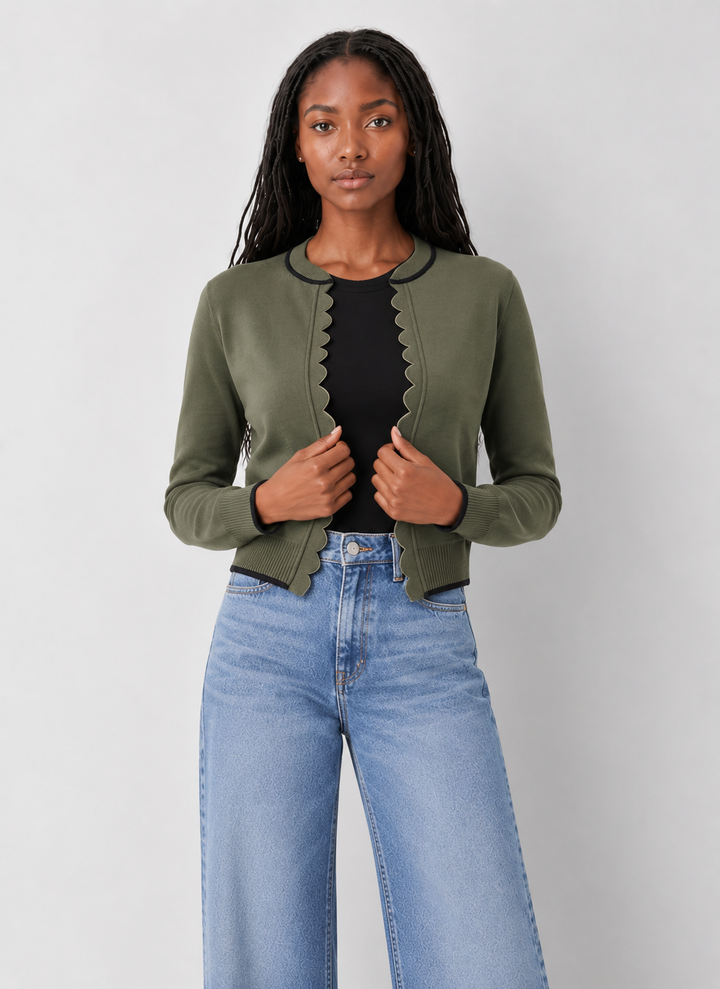 Dear John Zoellie Scallop Cardigan