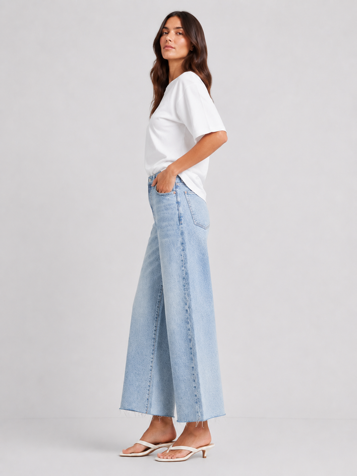 Habitual Denver High Rise Wide Leg Crop Jean