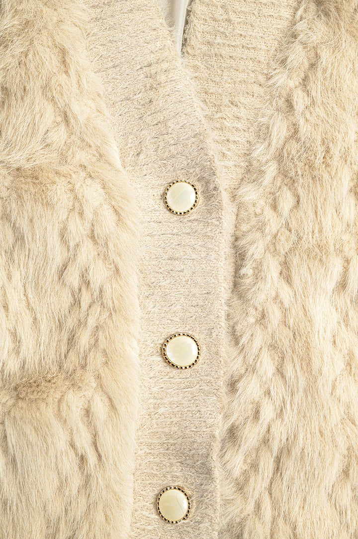 Faux Fur Cardigan