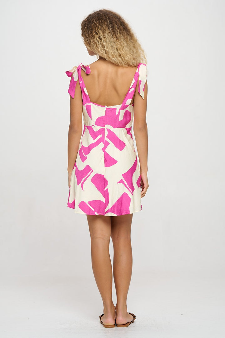 Print Mini Dress