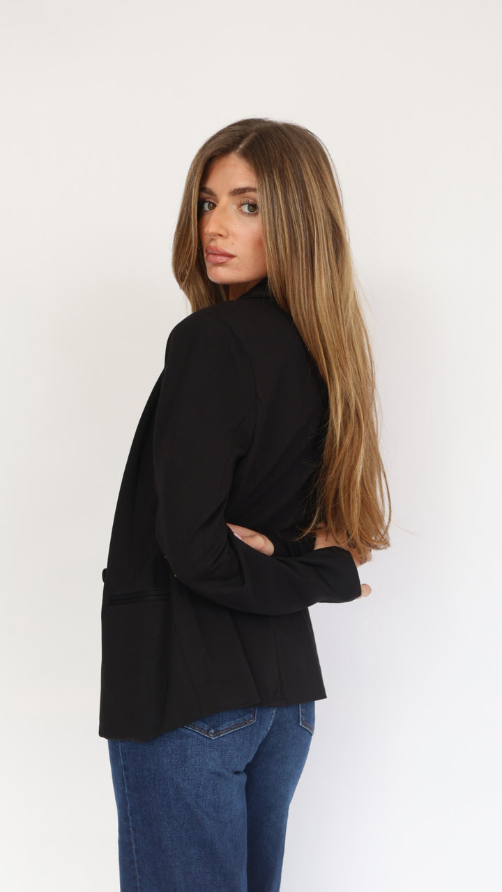 Double Breasted Stretch Blazer