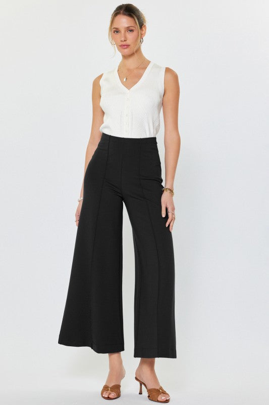 Charli High Rise Flare Leg Ponte Pants