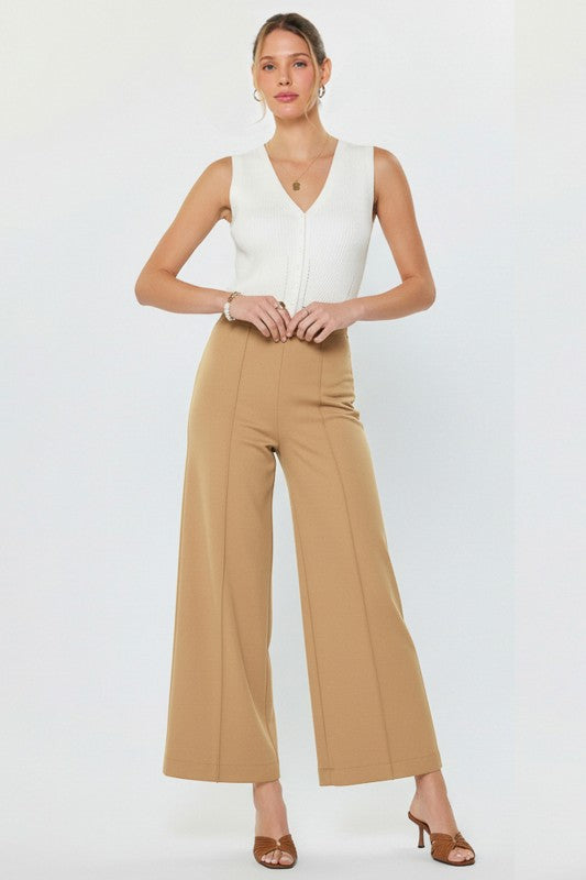 Charli High Rise Flare Leg Ponte Pants