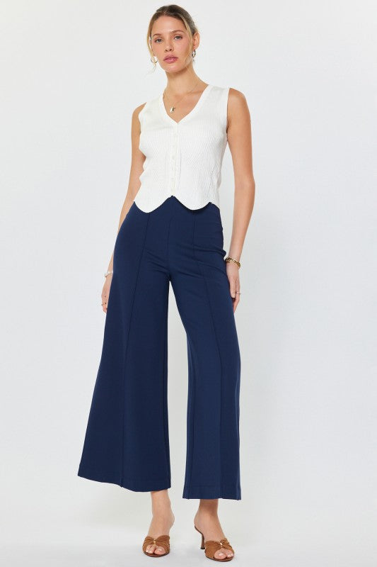 Charli High Rise Flare Leg Ponte Pants