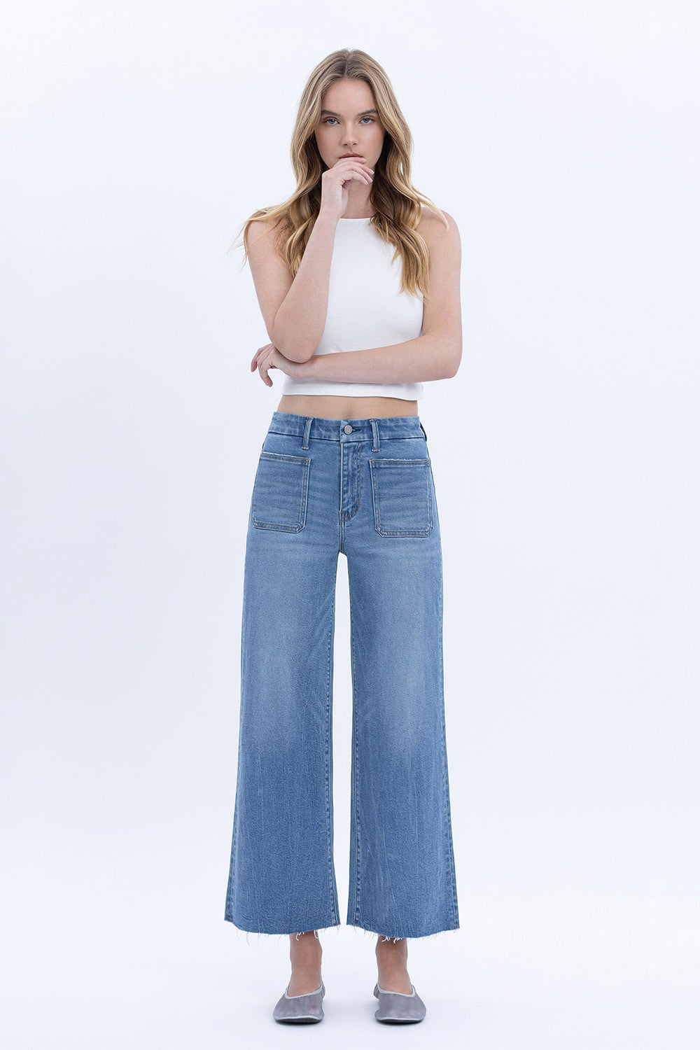 Eloise High Rise Crop Wide Leg