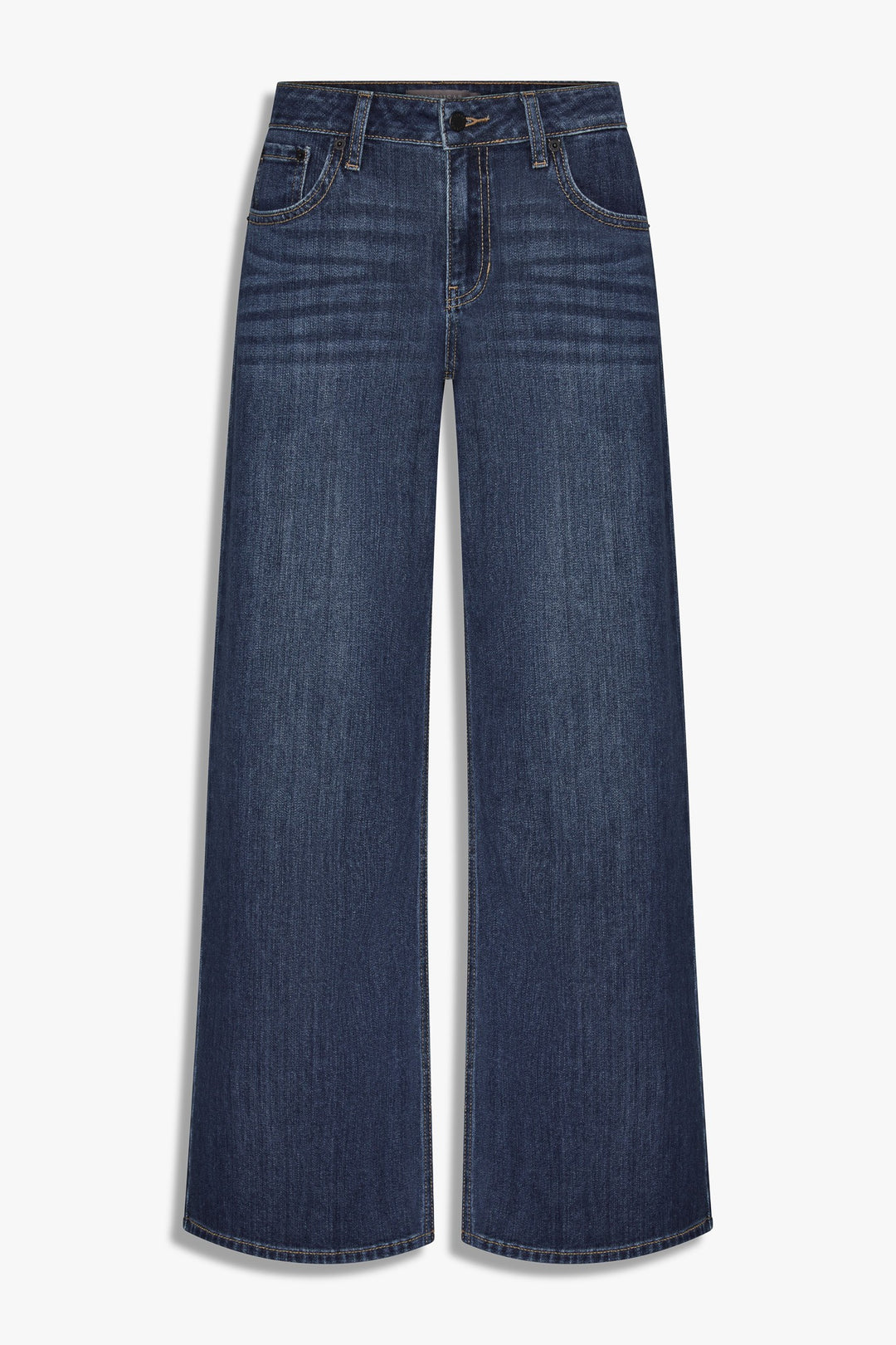 Just Black Denim Stretch Mid Rise Palazzo Jeans