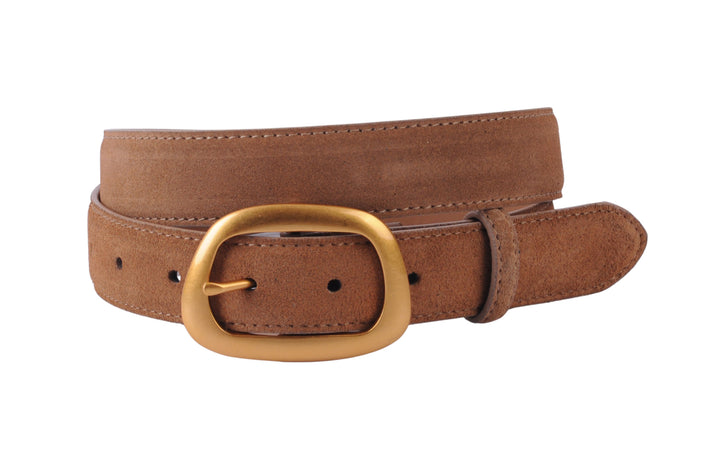 Classic Suede Belt - Tan