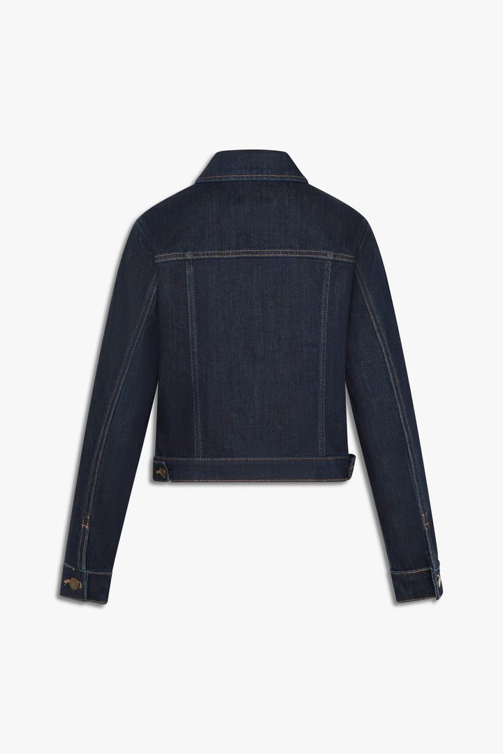 Just Black Denim Stretch Ultra Dark Denim Jacket