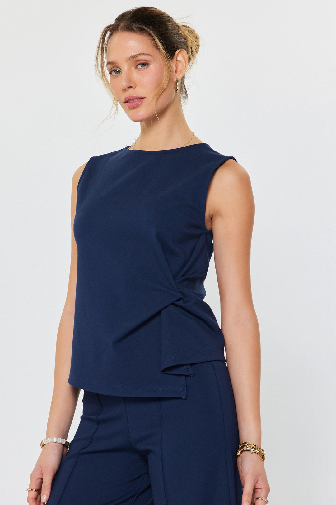 Twist Detail Sleeveless Top