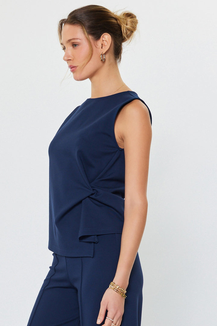 Twist Detail Sleeveless Top