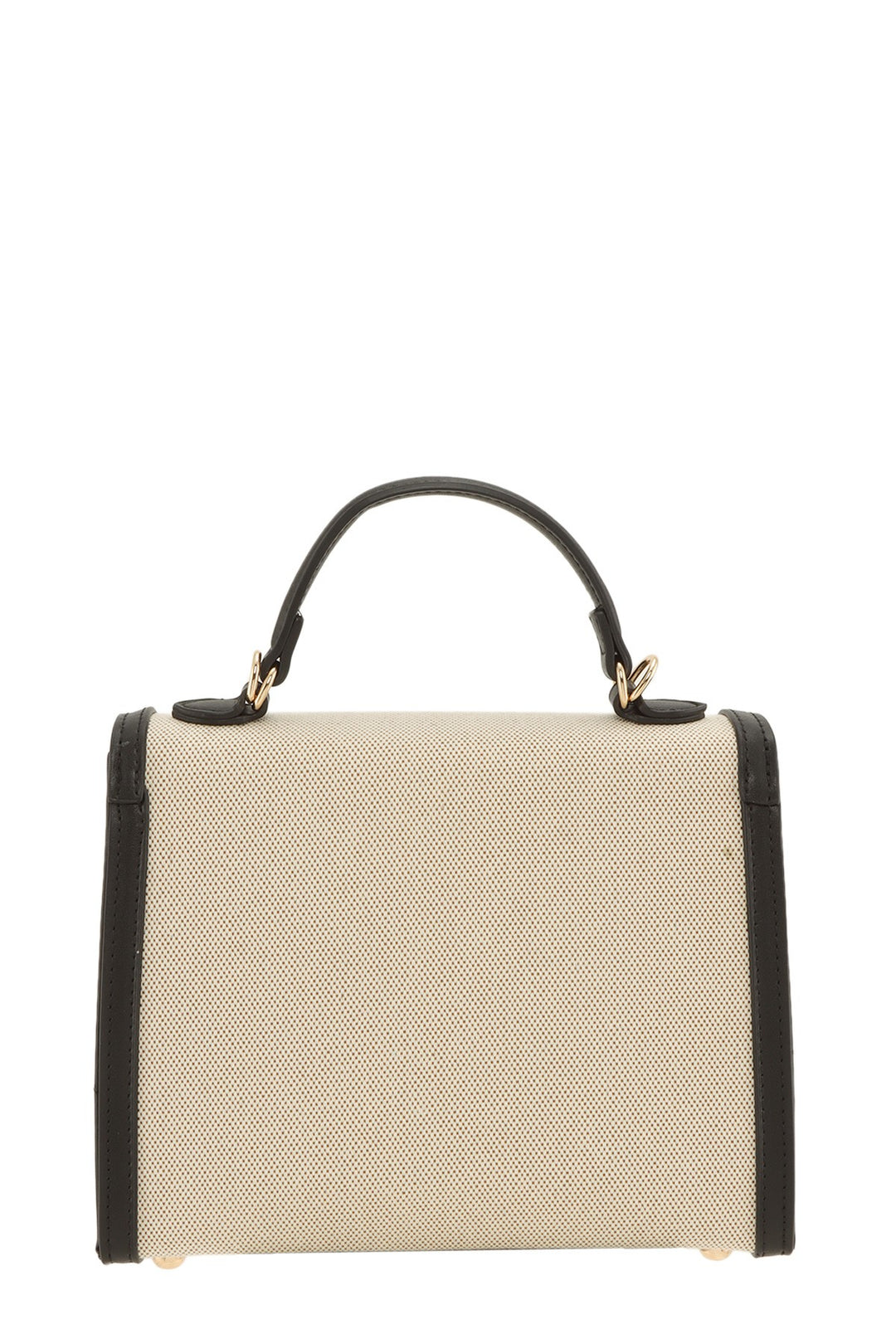 Structured Canvas Top Handle Crossbody Bag