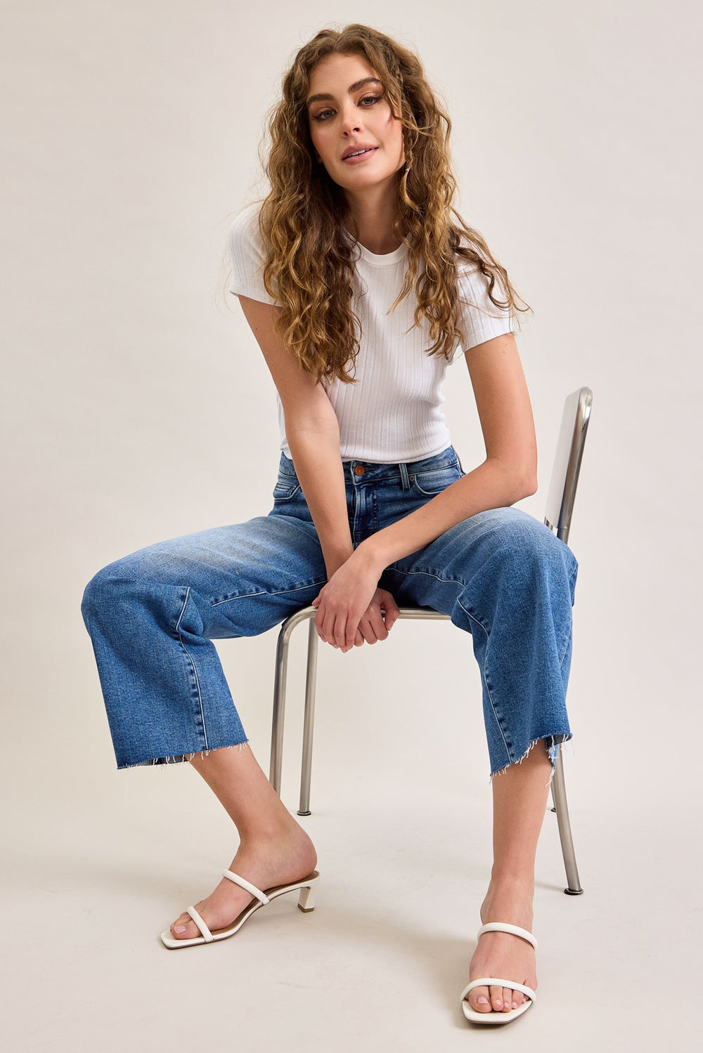 Hidden Mid Rise Cropped Dad Jean