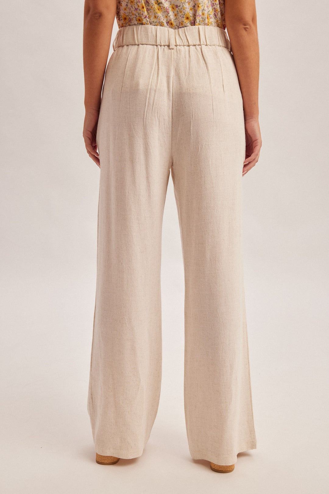 Wide Leg Linen Trousers