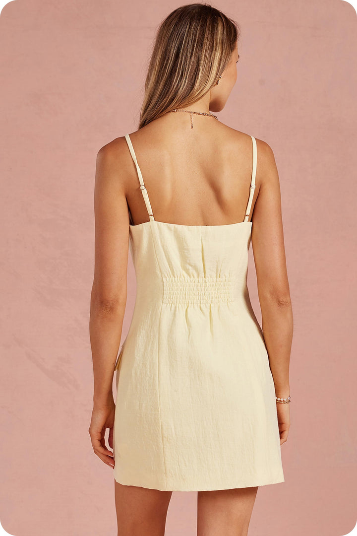 Preorder Tailored Button Front Lapel Mini Dress