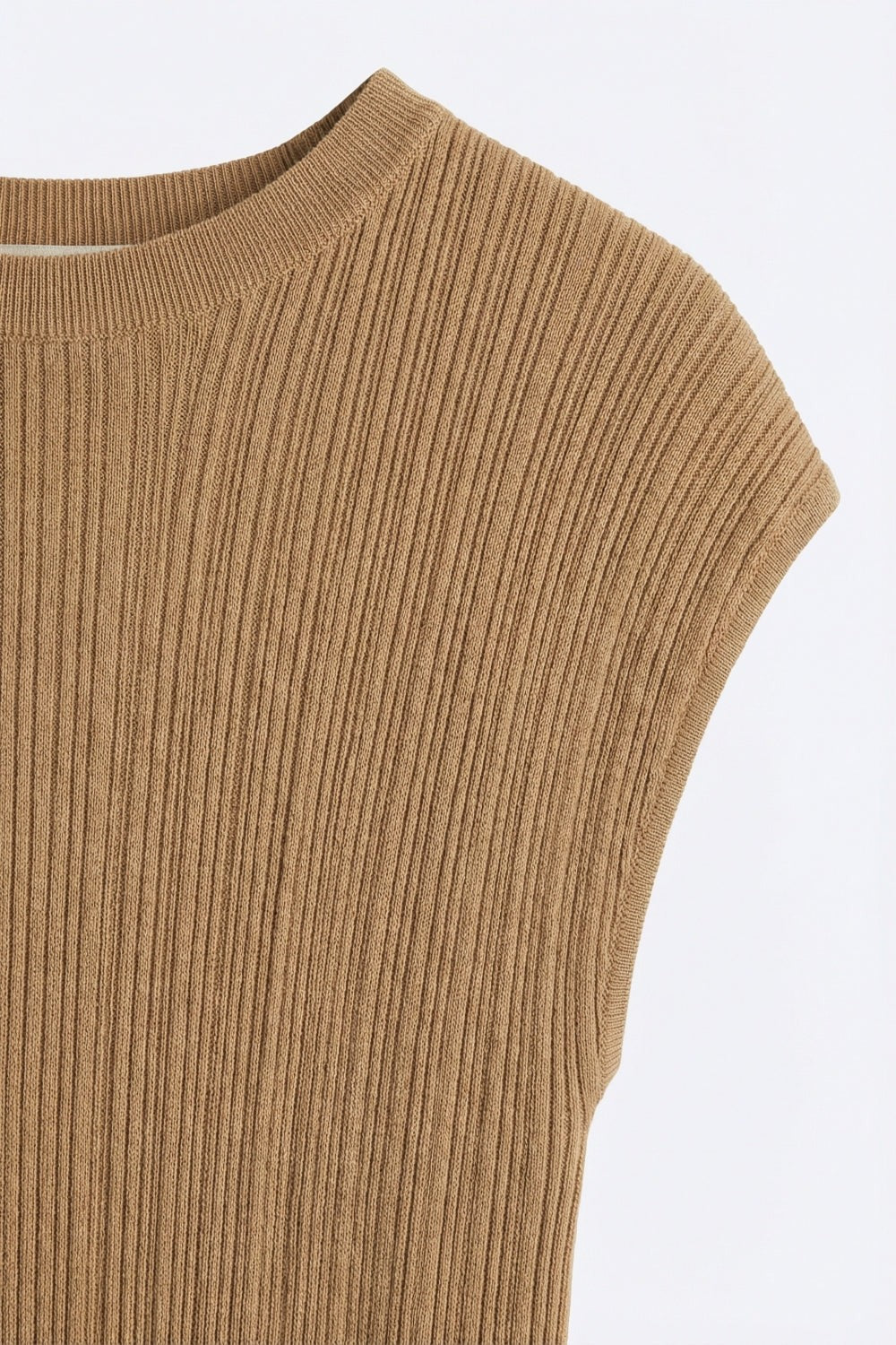Fine Ribbed Knit Top