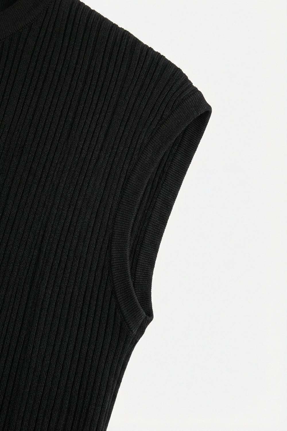 Fine Ribbed Knit Top