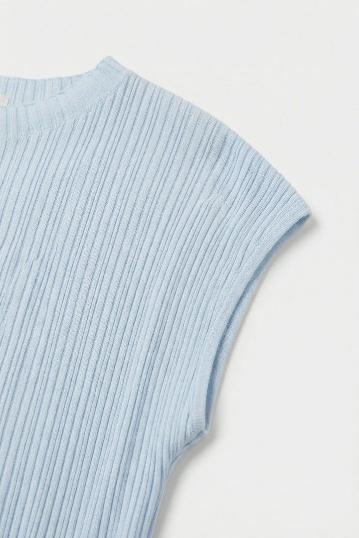 Fine Ribbed Knit Top