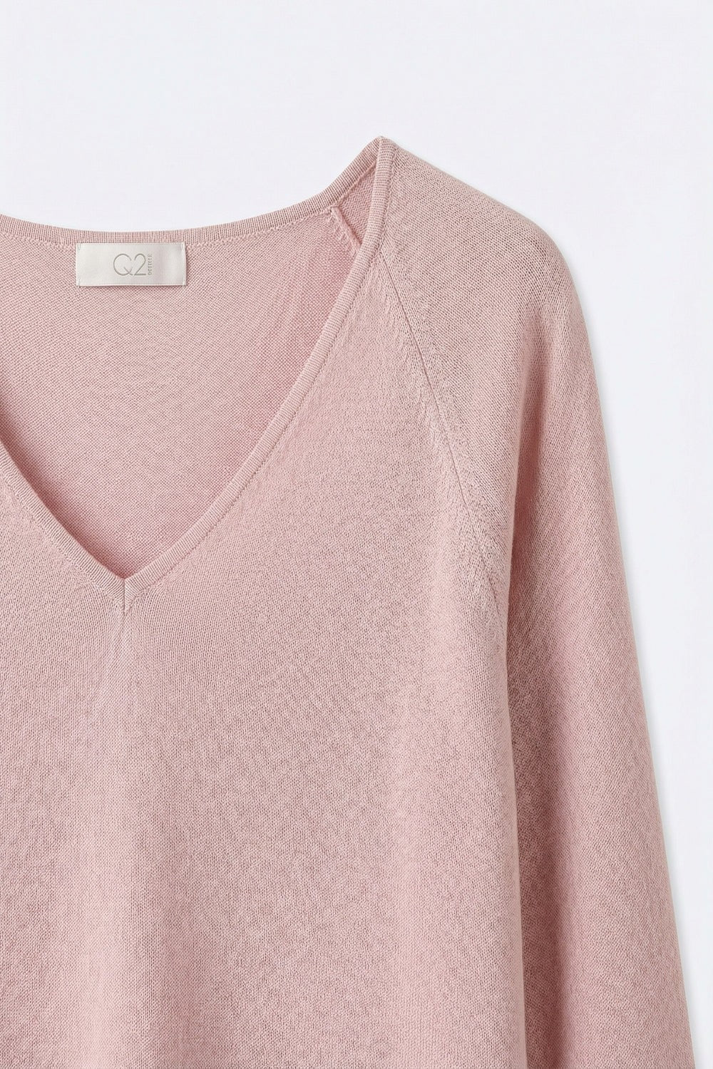 V-neck Short Sleeve Knit Top