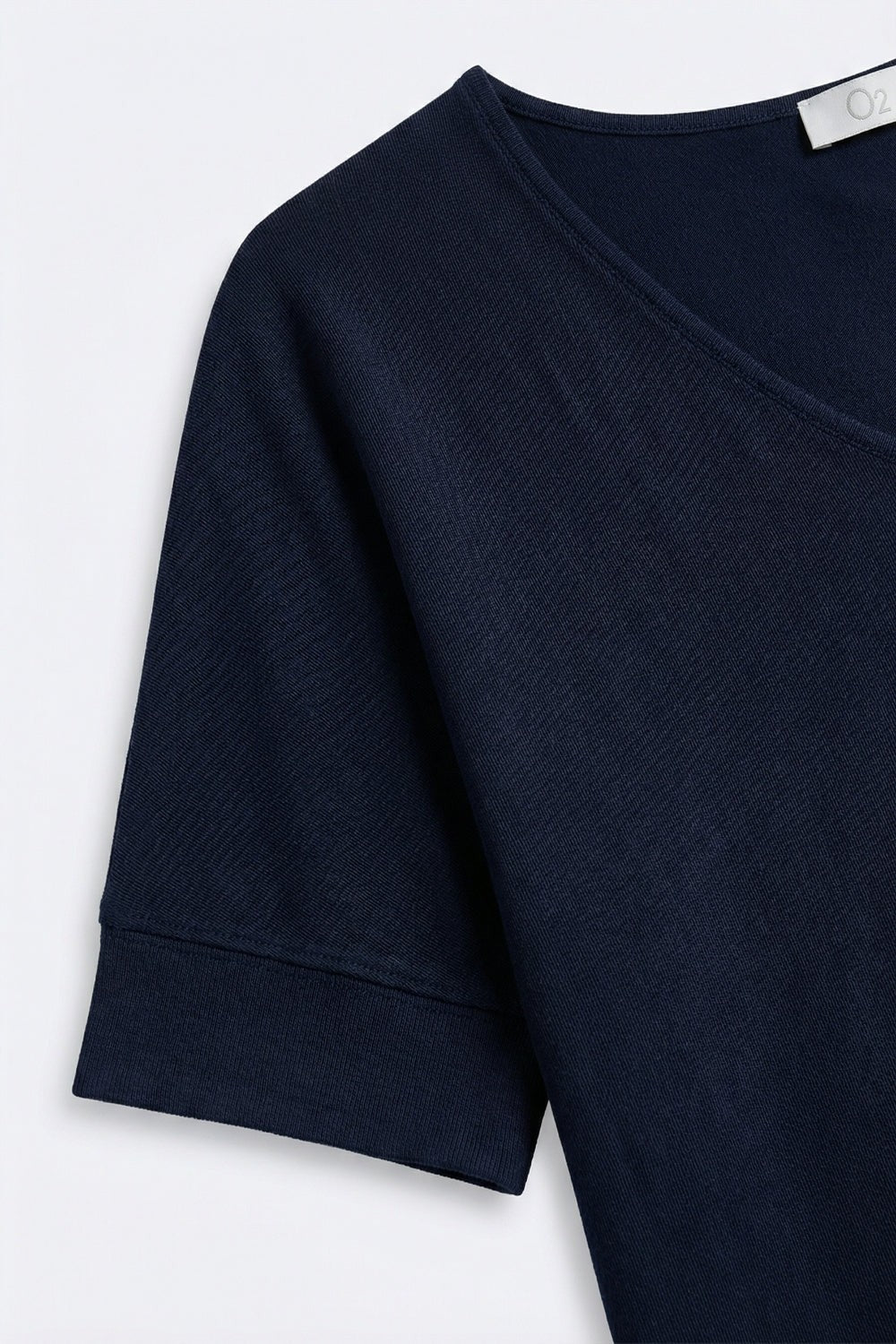 V-neck Short Sleeve Knit Top