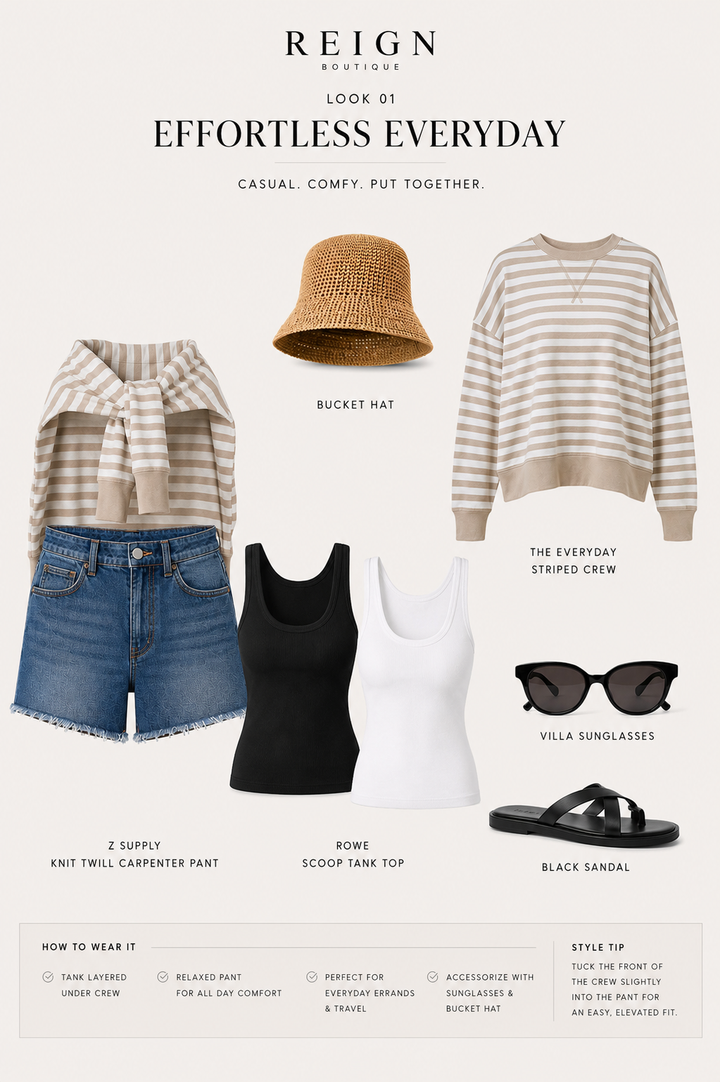 Click through the 15 style board outfit options