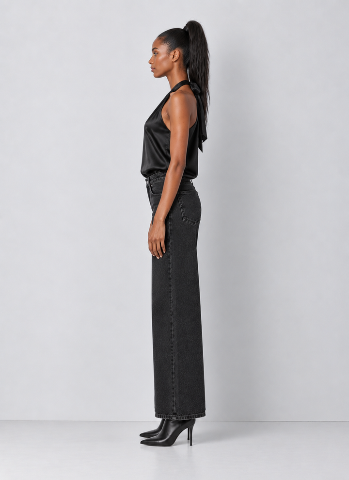 Elan Satin Halter Top