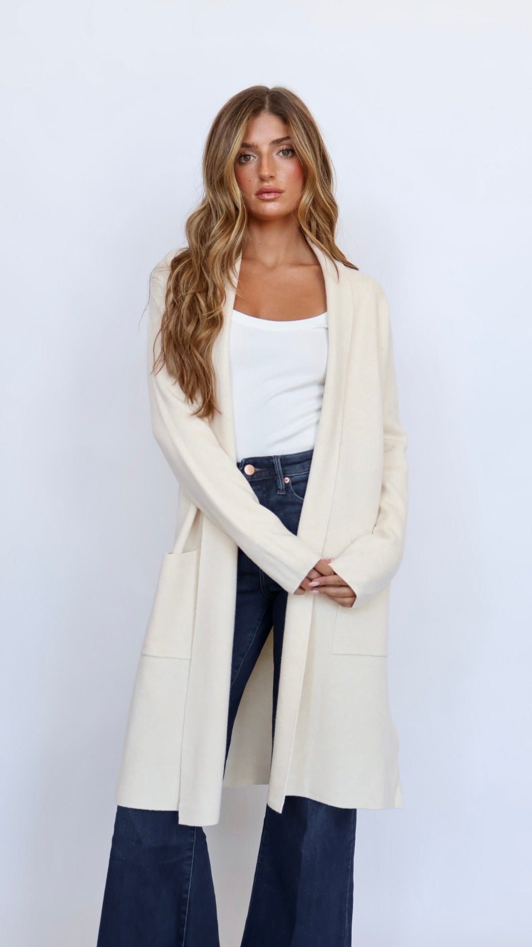 Pinch Classic Open Front Coat Cardigan