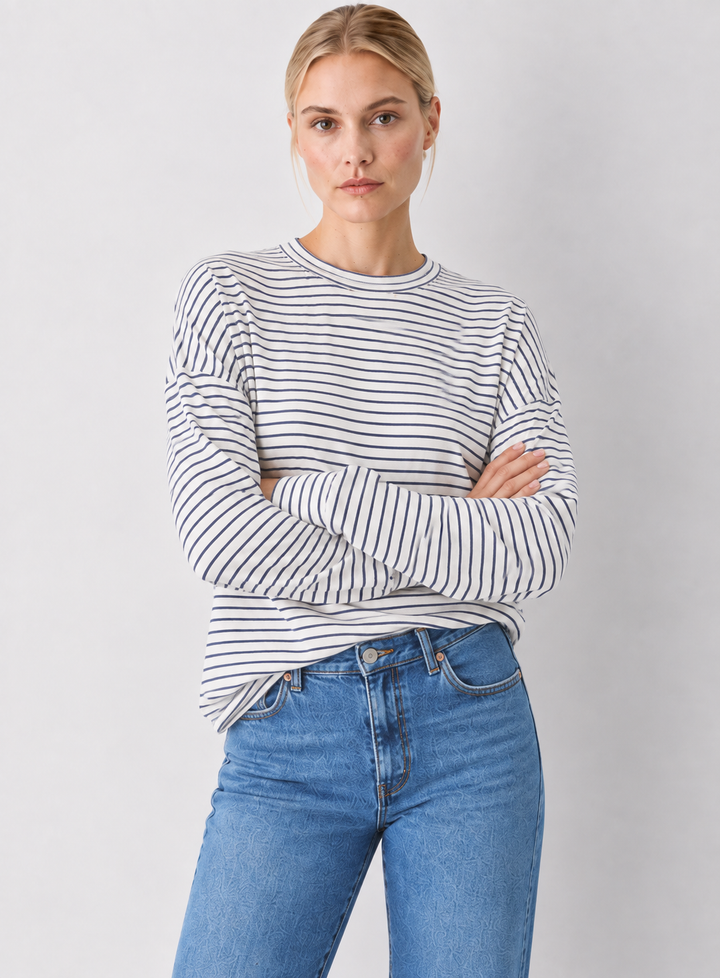 Z Supply Classic Stripe Long Sleeve Top