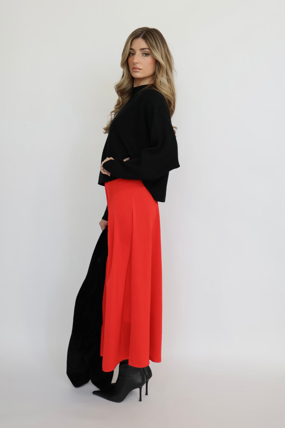 Z Supply Northpointe Satin Midi Skirt