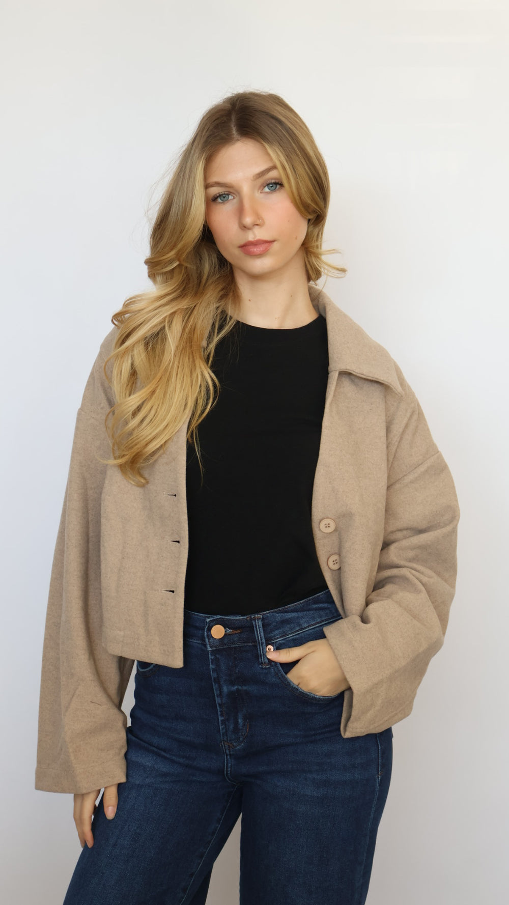 Crop Collared Jacket