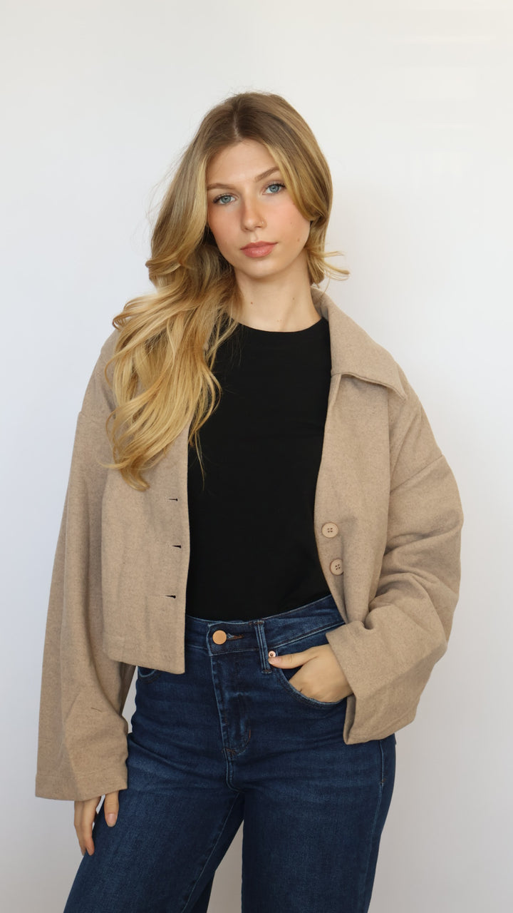 Crop Collared Jacket