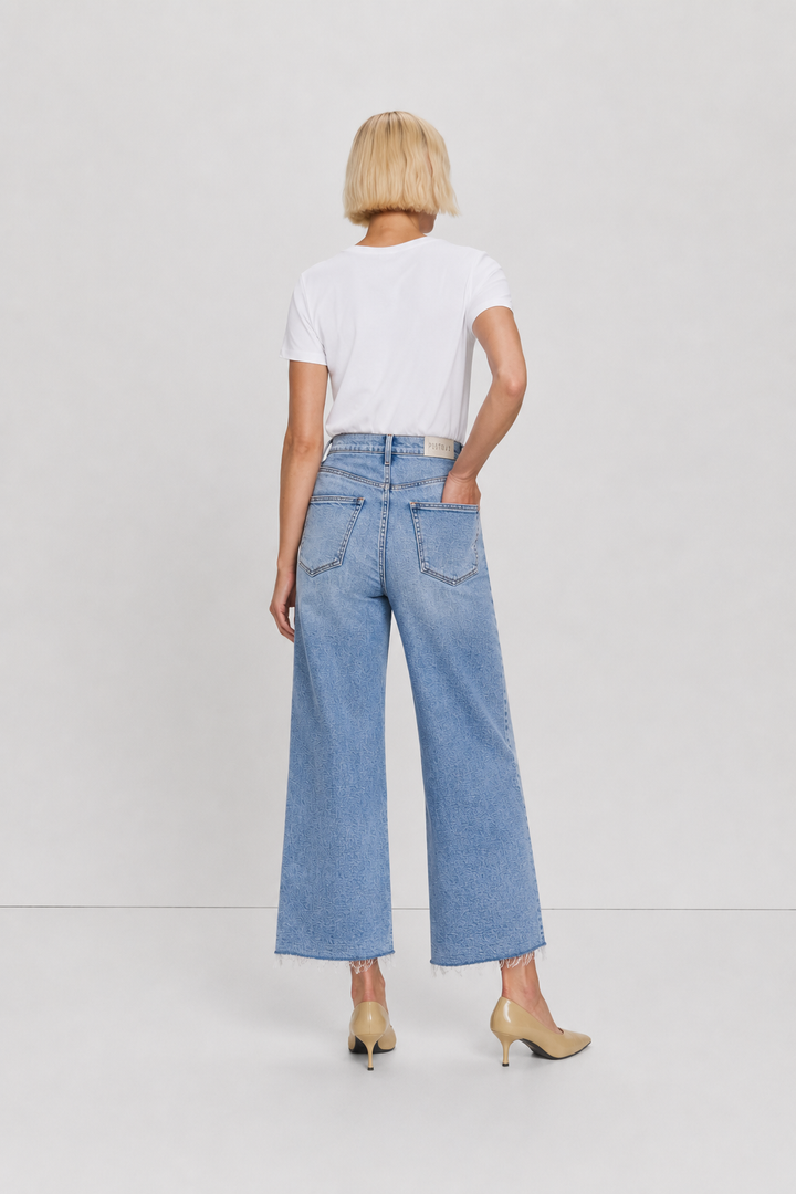 Pistola Lana High Rise Crop Ultra Wide Leg - Bistro
