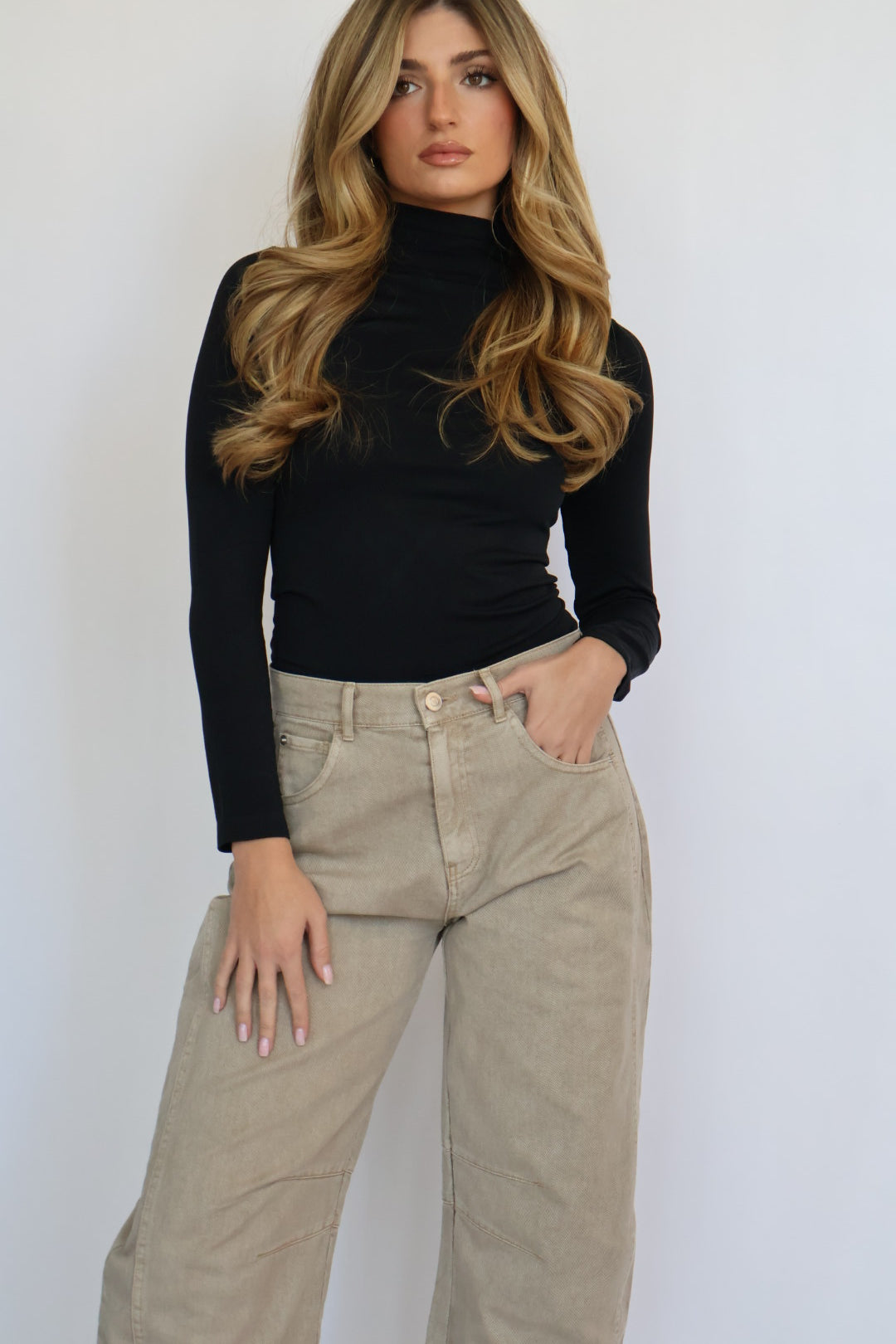 Wide Leg High Waisted Crop Pants