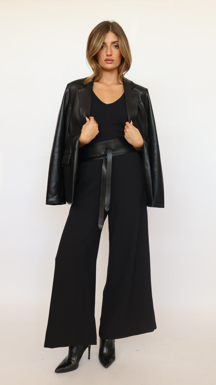 Pull-on Wide Leg Pants