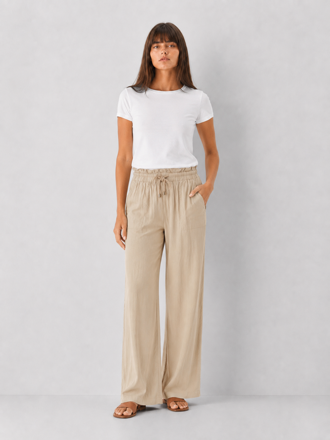 Stormi Linen Drawstring Pants