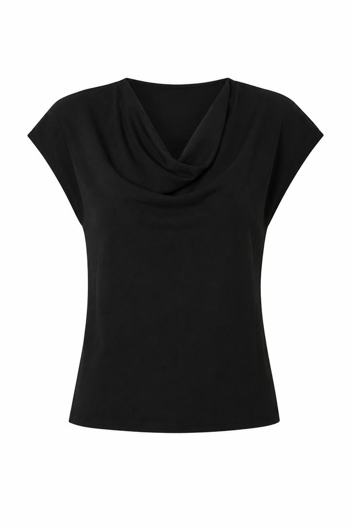 Cowl Neck Dolman Sleeve Top