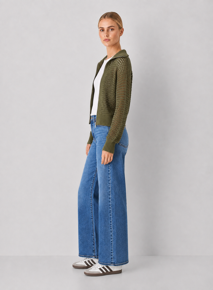 Elan Stevie Open Knit Cardigan