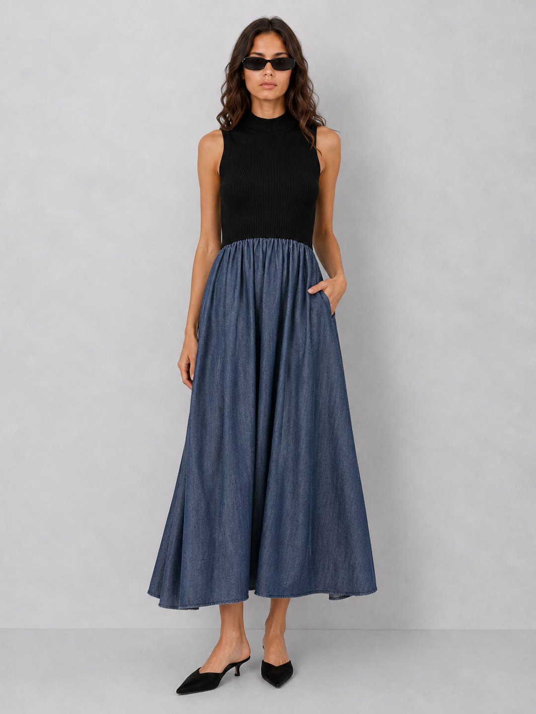 Elan Audrey Mixed Media Maxi