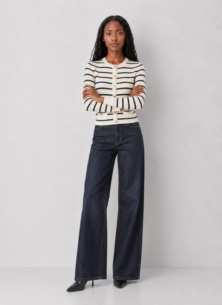 The Audrey Striped Cardigan