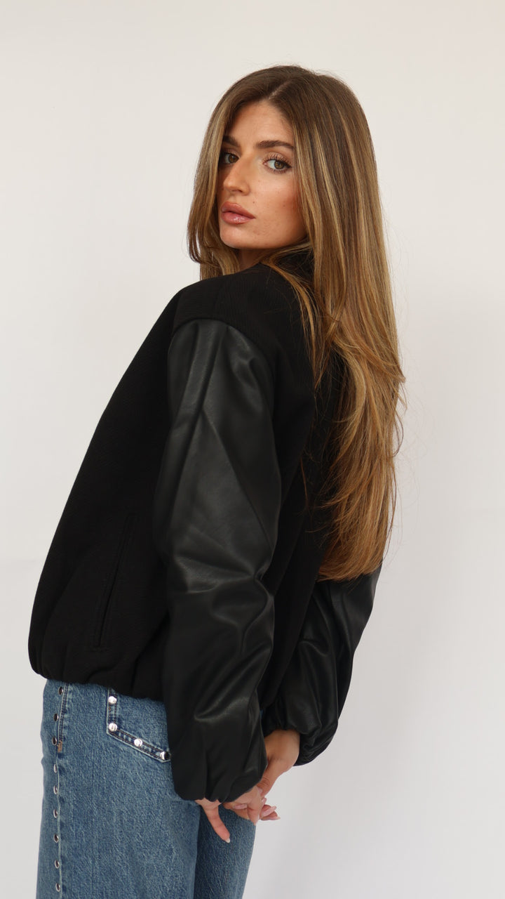 Habitual Vegan Leather Bubble Bomber