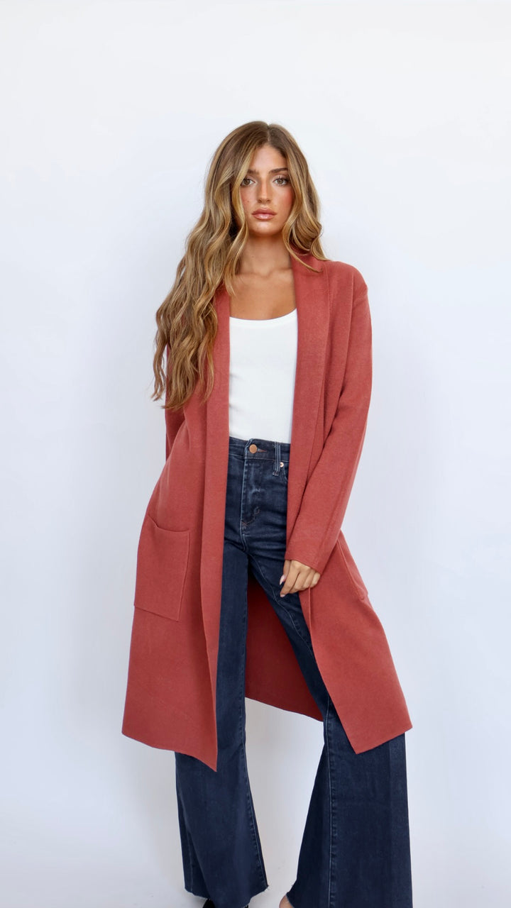 Pinch Classic Open Front Coat Cardigan