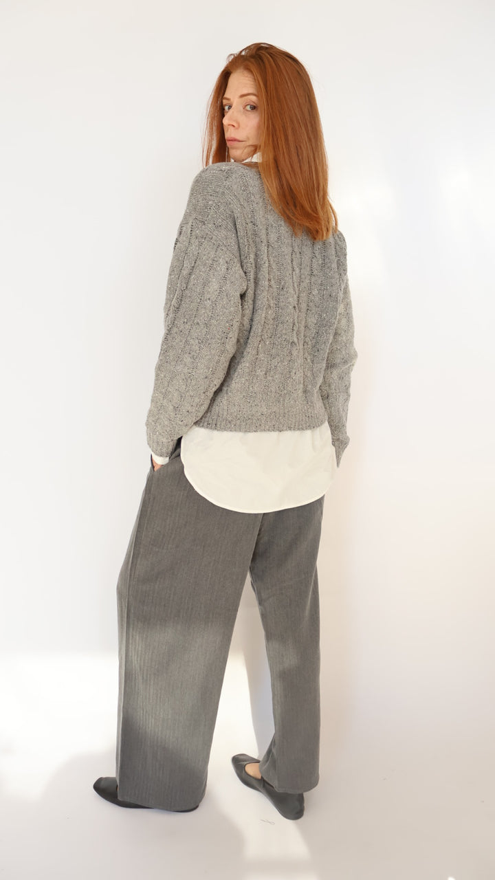 Elastic Waist Trouser Pant