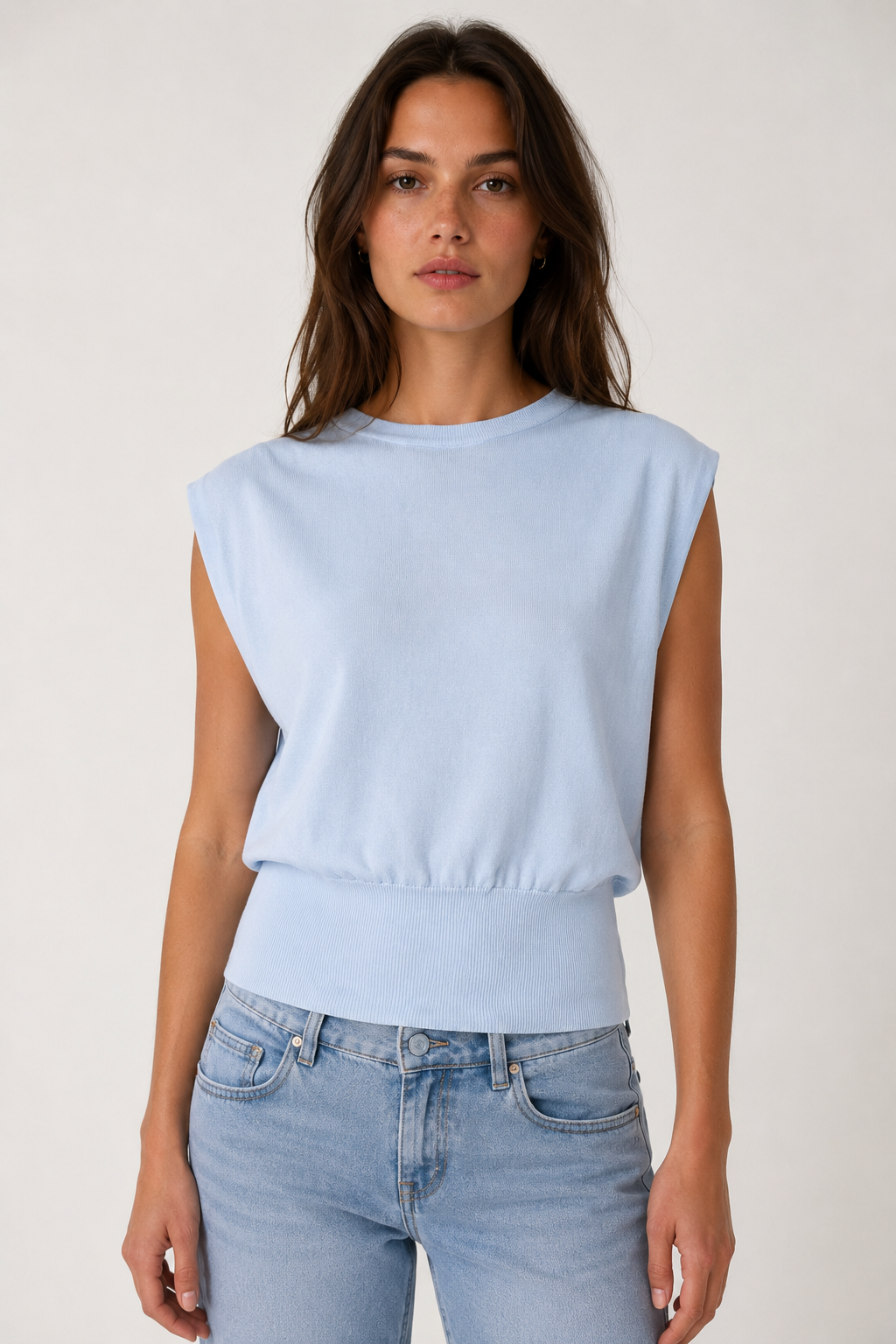 Sleeveless Knitted Top