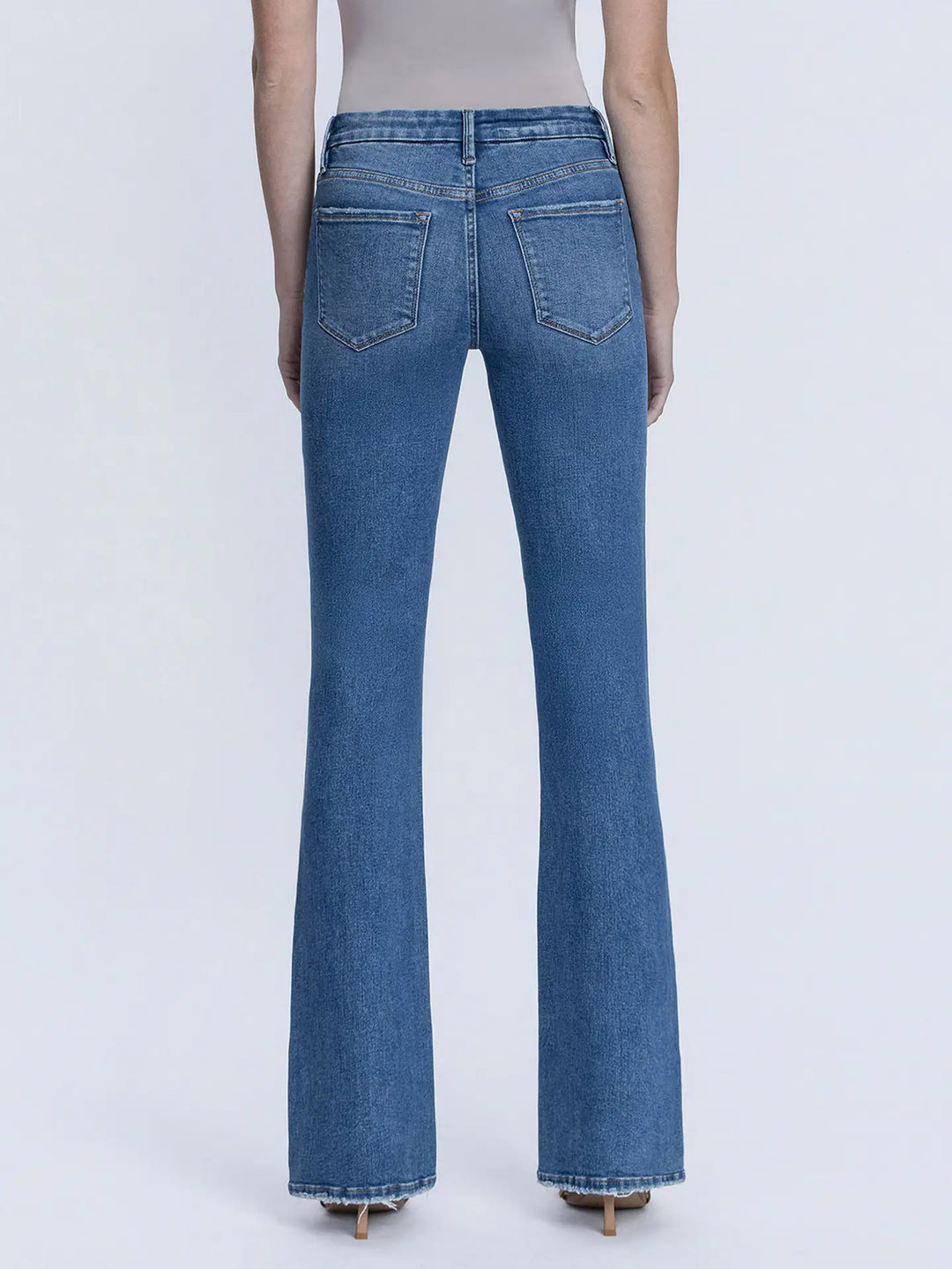 Reis Mid Rise Seamless Waistband Boot Cut Jeans