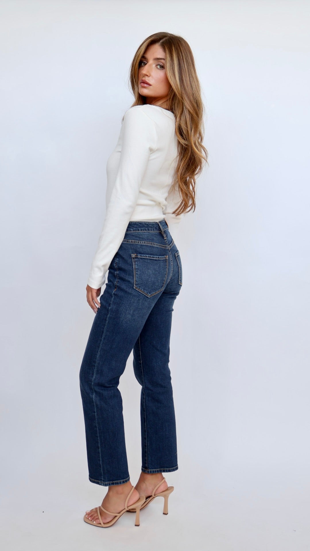 Dear John Denim Anika Cropped Flare Jeans Moonlight