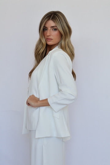 Amy Ruched Sleeve Blazer