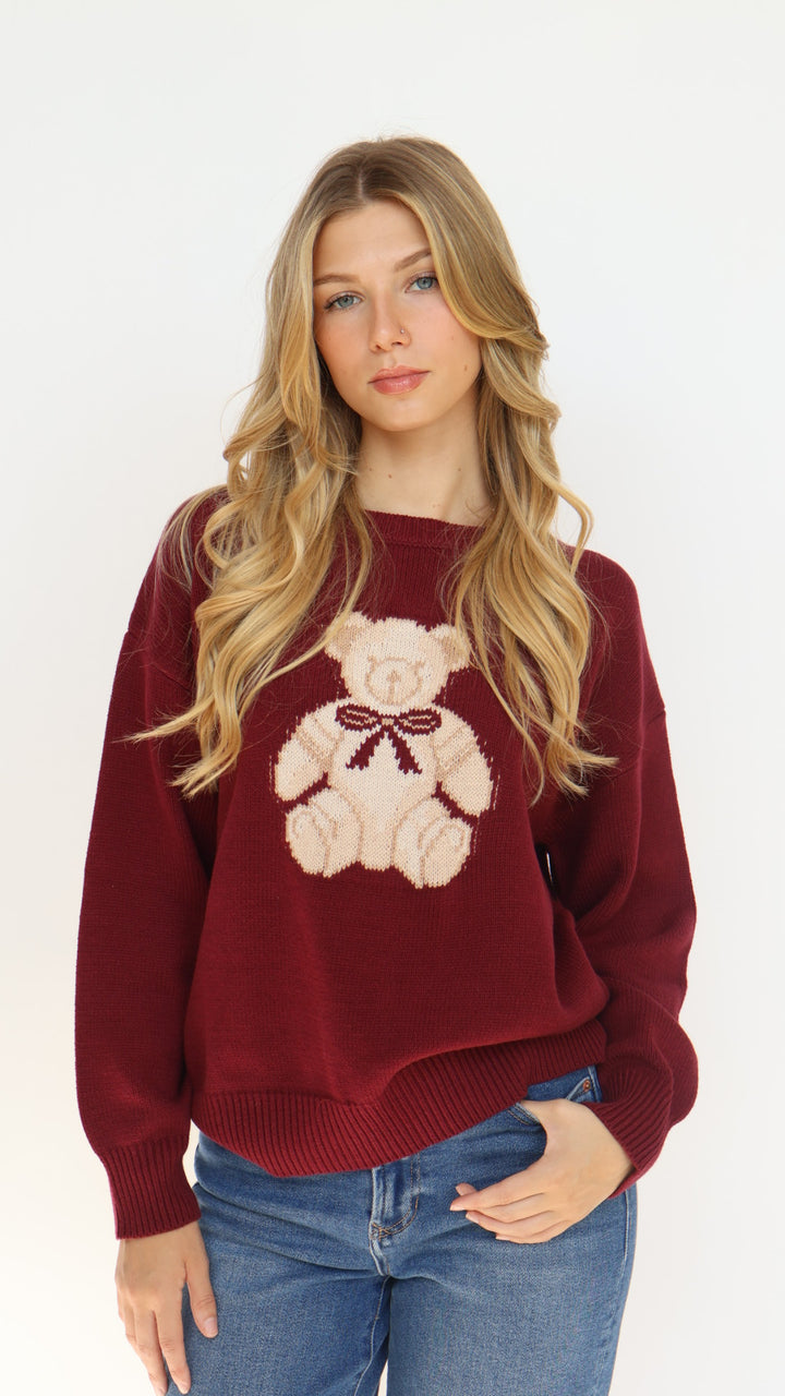 Oversized Polo Sweater