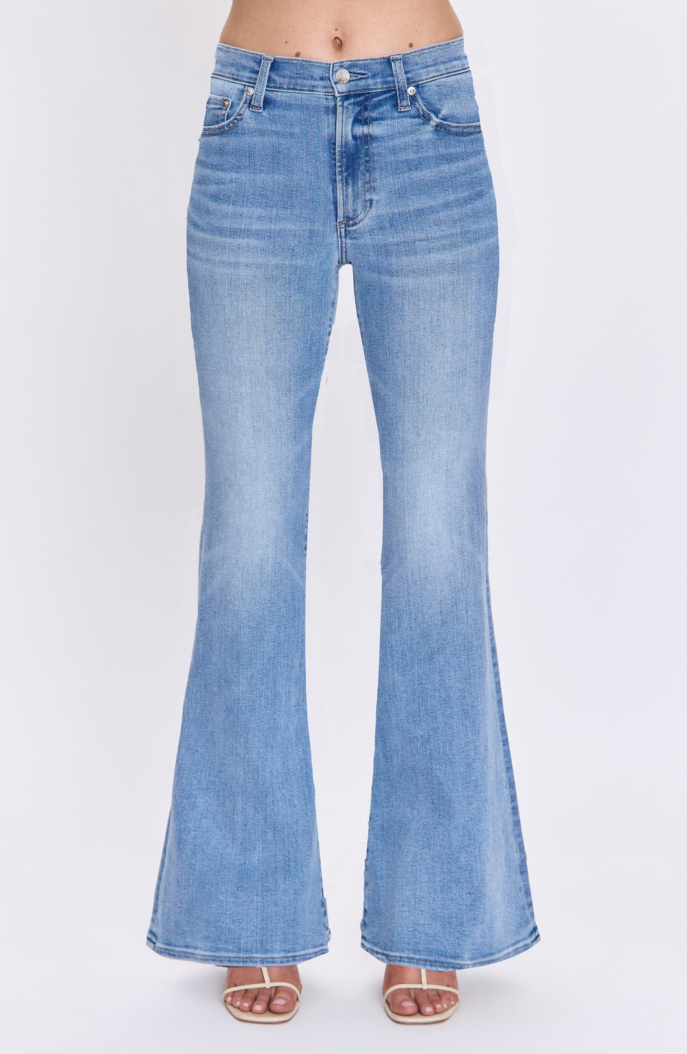 Pistola Kinsley Mid Rise Ultra Flare Jeans- Captivate