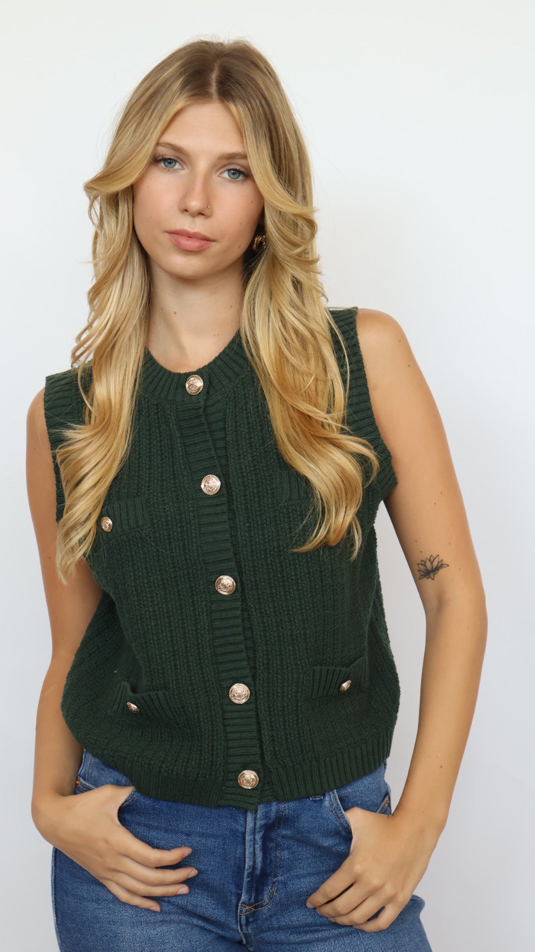 Rylin Knit Sleeveless Sweater