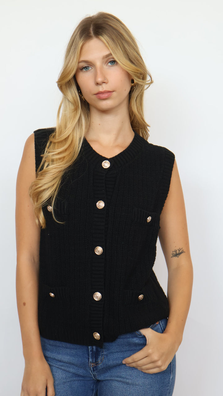 Rylin Knit Sleeveless Sweater